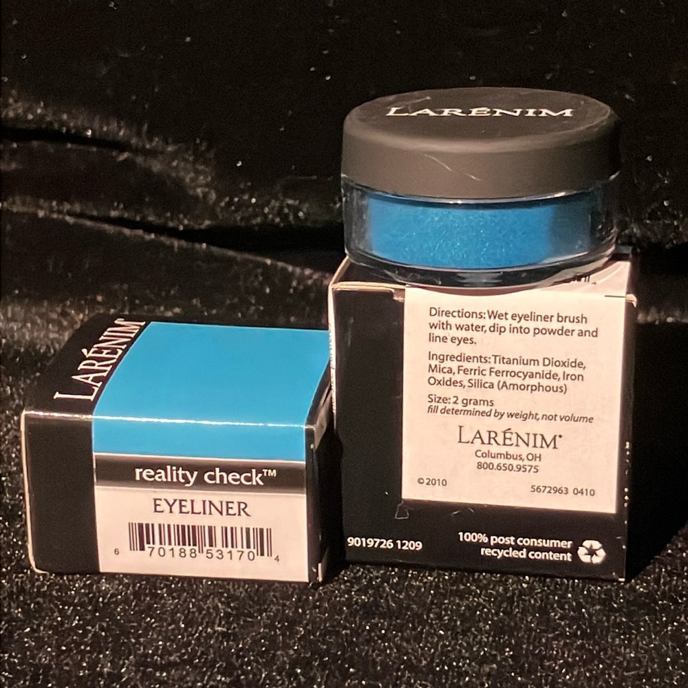 Larenim Reality Check Eyeliner all Natural mineral makeup loose powder New